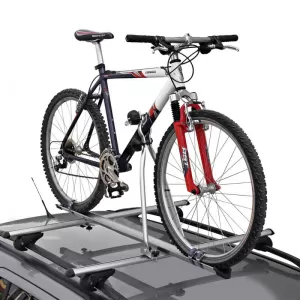 Roof Bicycle Carrier Menabo Huggy Lock Steel Grey suitable for 1 Bicycle-image-6324771