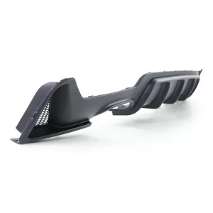 Rear Bumper Diffuser suitable for BMW 4 F32 Coupe / F33 Cabrio / F36 Gran Coupe 13-21 M-Tech Matte Black with 1 Left Double Exhaust Outlet from ABS Plastic 1pc-image-6325008