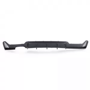 Rear Bumper Diffuser suitable for BMW 4 F32 Coupe / F33 Cabrio / F36 Gran Coupe 13-21 M-Tech Matte Black with 1 Left Double Exhaust Outlet from ABS Plastic 1pc-image-6325010