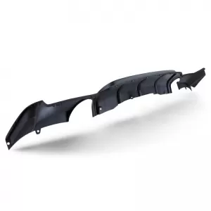 Rear Bumper Diffuser suitable for BMW 4 F32 Coupe / F33 Cabrio / F36 Gran Coupe 13-21 M-Tech Matte Black with 2 Single Exhaust Outlets Right & Left -0-----0- Made from ABS Plastic 1pc-image-6325019