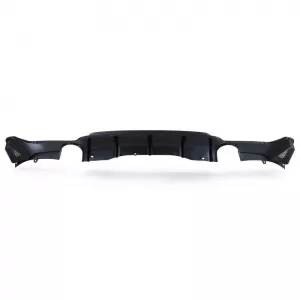 Rear Bumper Diffuser suitable for BMW 4 F32 Coupe / F33 Cabrio / F36 Gran Coupe 13-21 M-Tech Matte Black with 2 Single Exhaust Outlets Right & Left -0-----0- Made from ABS Plastic 1pc-image-6325020