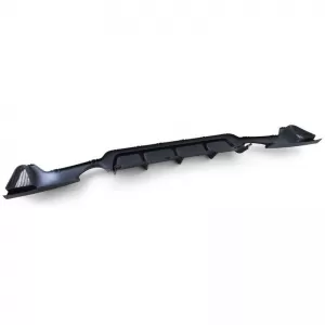Rear Bumper Diffuser suitable for BMW 4 F32 Coupe / F33 Cabrio / F36 Gran Coupe 13-21 M-Tech Matte Black with 2 Single Exhaust Outlets Right & Left -0-----0- Made from ABS Plastic 1pc-image-6325021