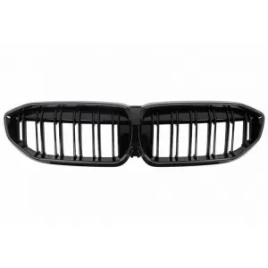 Front Grilles suitable for BMW 3 G20 / G21 19-22 M4 Look with LED Double Grille Glossy Black with 1 Pc-image-6325176