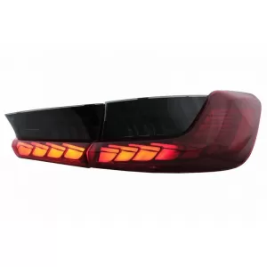 Tailights Set Suitable for BMW 3 G20 G28 M3 G80 18-22 Sedan Dynamic Signal Red/Smoke Vland-image-6325184