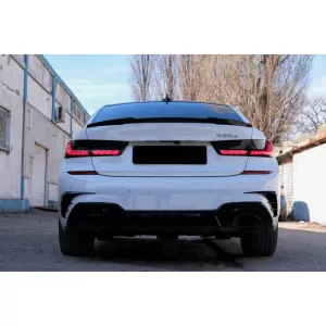 Tailights Set Suitable for BMW 3 G20 G28 M3 G80 18-22 Sedan Dynamic Signal Red/Smoke Vland-image-6325191