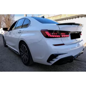 Tailights Set Suitable for BMW 3 G20 G28 M3 G80 18-22 Sedan Dynamic Signal Red/Smoke Vland-image-6325192