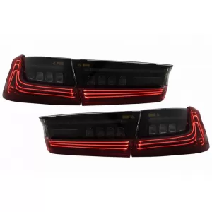 Tailights Set Suitable for BMW 3 G20 18-22 Sedan Laser Look Red/Smoke Vland-image-6325194