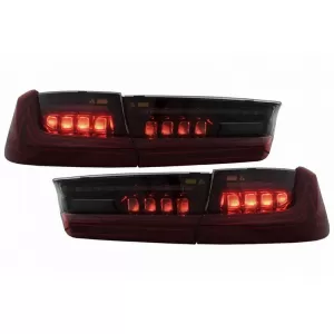 Tailights Set Suitable for BMW 3 G20 18-22 Sedan Laser Look Red/Smoke Vland-image-6325197