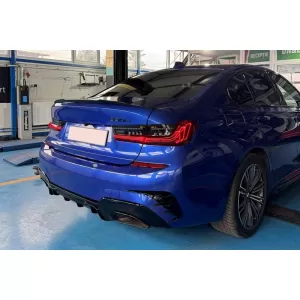 Tailights Set Suitable for BMW 3 G20 18-22 Sedan Laser Look Red/Smoke Vland-image-6325200