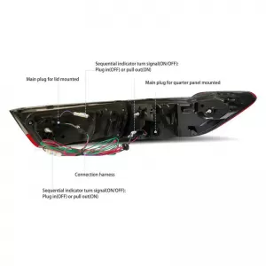 Tailights Set Suitable for BMW 3 G20 18-22 Sedan Laser Look Red/Smoke Vland-image-6325203