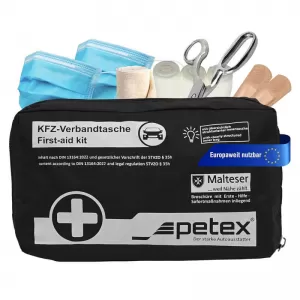 First Aid Kit suitable for Din 13164:2022 Petex Black-image-6325209