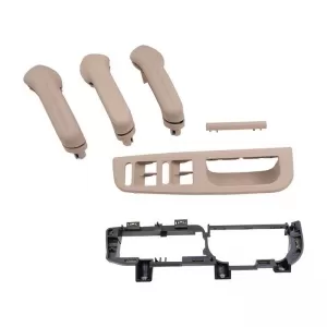 Set mânere interioare pentru uși potrivit pentru VW Golf 4 / Passat / Skoda Superb / Seat Alhambra / Ford Galaxy Bej 9 Piese