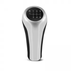Shift Knob suitable for BMW with 6 Speed Black / Silver E90 Look-image-6325271
