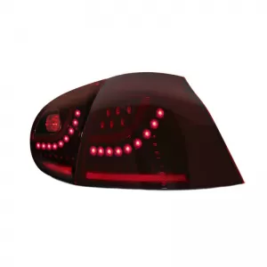Tailights Set Suitable for VW Golf V (5) 03-08 LED Urban Style Cherry Red/Smoke Winjet-image-6325297