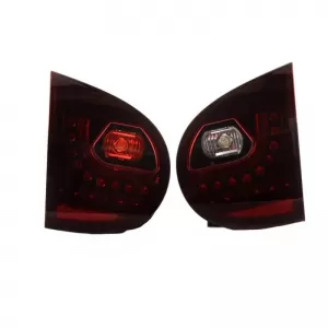 Tailights Set Suitable for VW Golf V (5) 03-08 LED Urban Style Cherry Red/Smoke Winjet-image-6325301