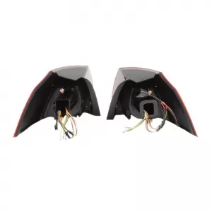 Tailights Set Suitable for VW Golf V (5) 03-08 LED Urban Style Cherry Red/Smoke Winjet-image-6325302