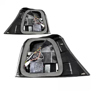 Tailights Set Suitable for VW Golf IV (4) 97-03 LED Smoke Winjet-image-6325329