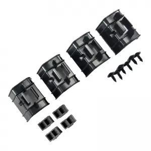 Side Skirts suitable for VW Golf V (5) 03-08 GTI/R32 Look from ABS plastic 2 pc with plastic bases-image-6325553