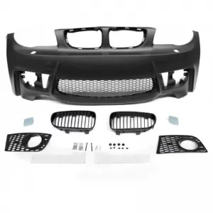 Front Bumper suitable for BMW 1 E81/82/87/88 04-13 1M Look with Grilles-image-6325564