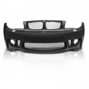 Front Bumper suitable for BMW 1 E81/82/87/88 04-13 1M Look with Grilles-image-6325567