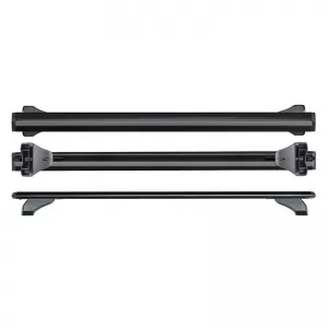 Roof Bars Aluminum Aerodynamic CRUZ 925-713 Airo FIX Dark 118cm Black 2 Pieces-image-6325626
