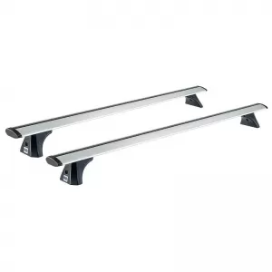 Roof Bars Aluminum Aerodynamic CRUZ 924-775 Airo T-128cm Silver 2 Pieces-image-6325630