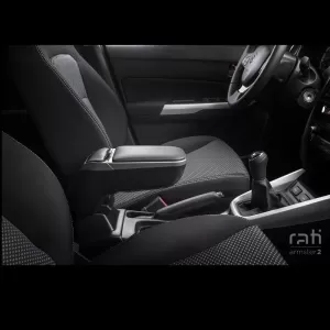 Car Armrest With Base Armster 2 Suitable for Opel Astra H 04-13 Silver Set 2 Pieces-image-6325753