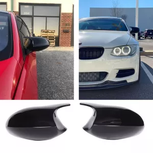 image-65-Mirror Covers suitable for BMW 1 E87/E81/E82/E88, 3 E90, E91 05-08 / E92, E93 06-10 M3/M4 Look Black Glossy 2 Pieces