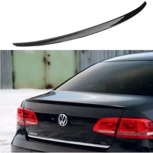 Trunk Spoiler suitable for VW Passat B7 11-15 OEM V2 look Lipspoiler made from ABS plastic glossy black