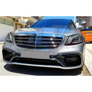 Calandre Grille pour Mercedes S W222 14-08.20 S65 Look Chrome-image-6329016