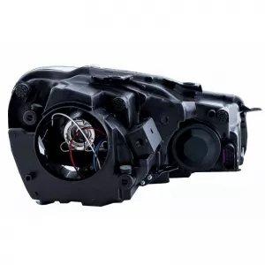 Headlights Set suitable for VW Golf VI (6) 08-12 DRL & LED Signal Dynamic Look Golf 7.5 Black/Silver Line H7 With Motor Carrier-image-6325997