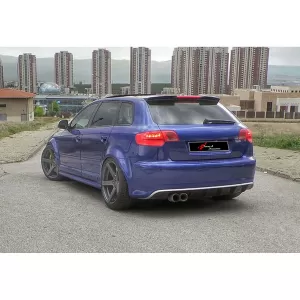 SPOILER suitable for AUDI A3 8P 2003-2008 with 4 doors RS3 Style-image-6326092
