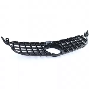Sport grille glossy black fits for Mercedes C-Class W205 S205 2014-2018-image-6326124