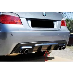 image-61-Ribbed double diffuser suitable for BMW E60 E61