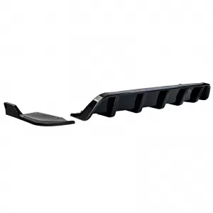 Rear diffuser extension with splitter gloss black for BMW X4 F26 2014-2018-image-6326200