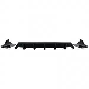 Rear diffuser extension with splitter gloss black for BMW X4 F26 2014-2018-image-6326201
