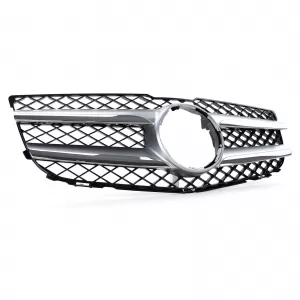 Sport grille black silver fits Mercedes GLK X204 facelift 12-15-image-6326211