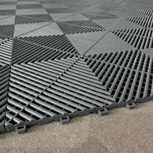 RAMROXX Performance Floor Tiles Garage Floor Floor 2.8mx5.6m Grey Blue Set3-image-6326240