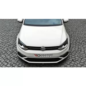 Front spoiler suitable for Volkswagen Polo 2014-2017 for GTI bumper-image-6326272
