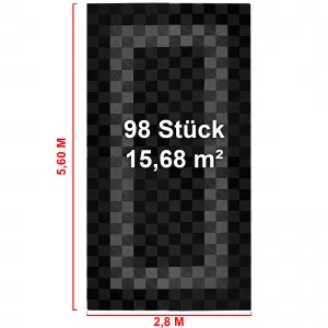 RAMROXX Performance Floor Tiles Garage Floor Floor 2.8mx5.6m Black Grey Set3-image-6326319