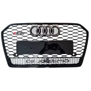 Front Grille RS6 Quattro Style suitable for Audi A6 C7.5 2016 - 2018!-image-6326330