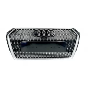 Front Grille suitable for Audi A4 B9 2016 - 2019 Diamond Design!-image-6326360