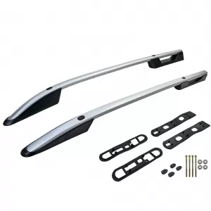 Aluminum roof railing silver retrofit suitable for VW Amarok I 2010-2022-image-6326392