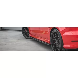 Universal Side Skirt Additions Piano Black Lacquer-image-6326442