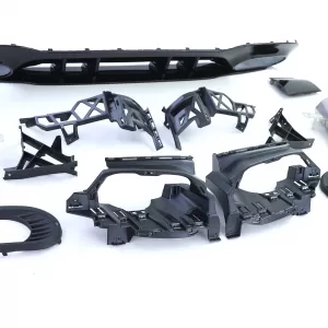 Rear diffuser Sport Type 2 with black tailpipes for Mercedes A-Class W177 from 18-image-6326482