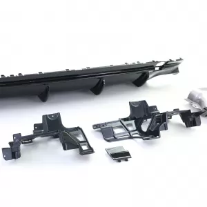Sport rear diffuser gloss black tailpipes black for Mercedes CLA C117 16-19-image-6326494