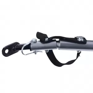 Bicycle trailer dog trailer foldable for pets up to 40kg Grey Blue-image-6326499