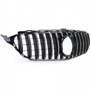 Sport grille black gloss chrome for Mercedes C-Class W205 S205 18-21-image-6326528