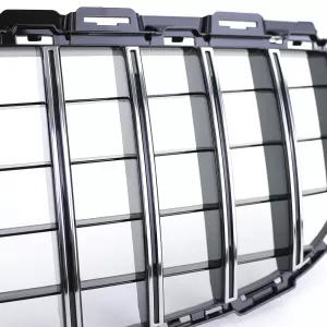 Sport grille black gloss chrome for Mercedes C-Class W205 S205 18-21-image-6326530