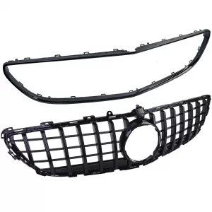 Sport grille black gloss fits Mercedes CLS C218 X218 Facelift 14-18-image-6326627